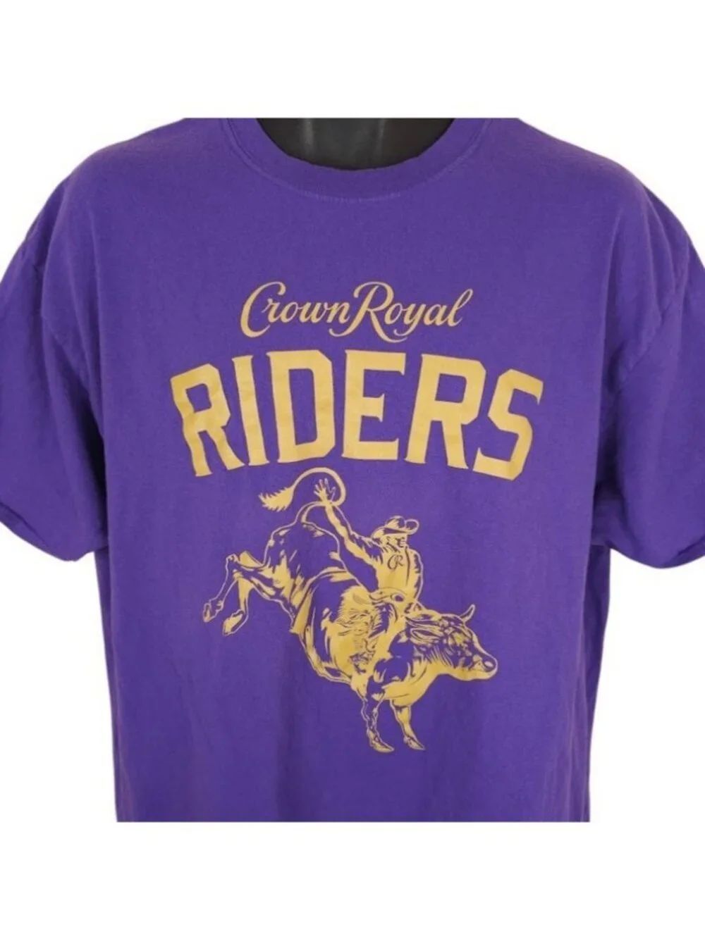 Crown Royal Riders T Shirt Mens Size XL Purple Cowboy Rodeo Bull Riders